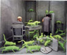 Sandy Skoglund, Radioactive Cats, 1980, cibachrome photograph, 76,2 x 152,4 cm 